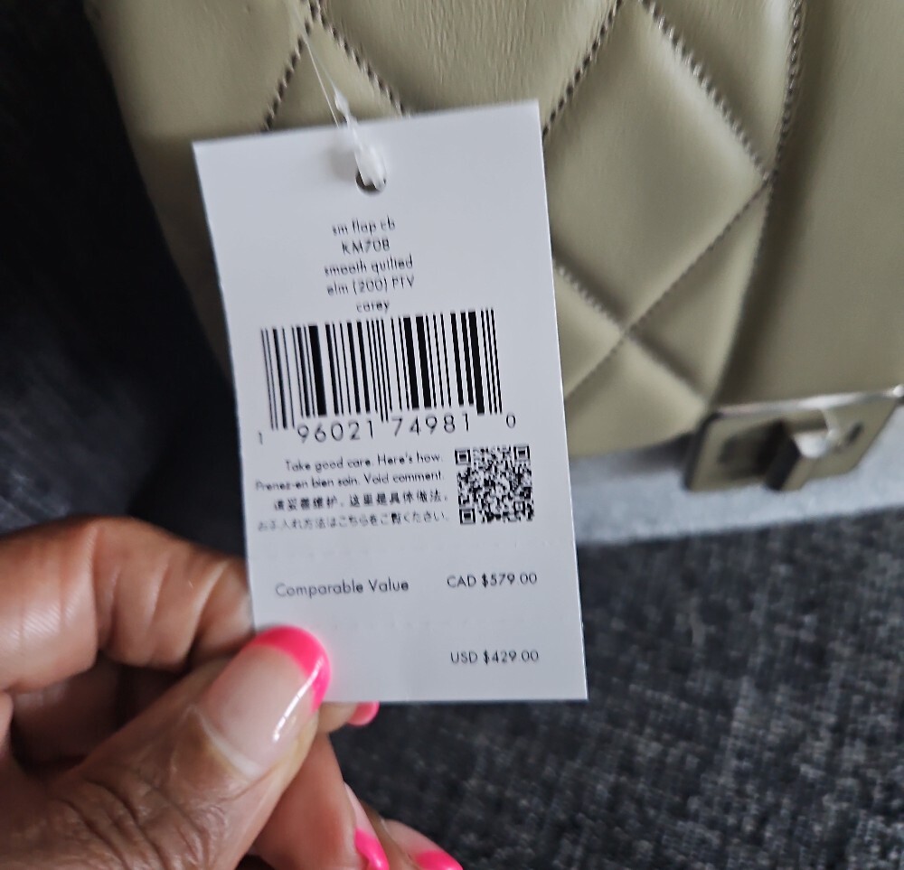 kate spade Quilted Shoulder Bag in Olive Green with Turn-Lock - Picture 11 of 16